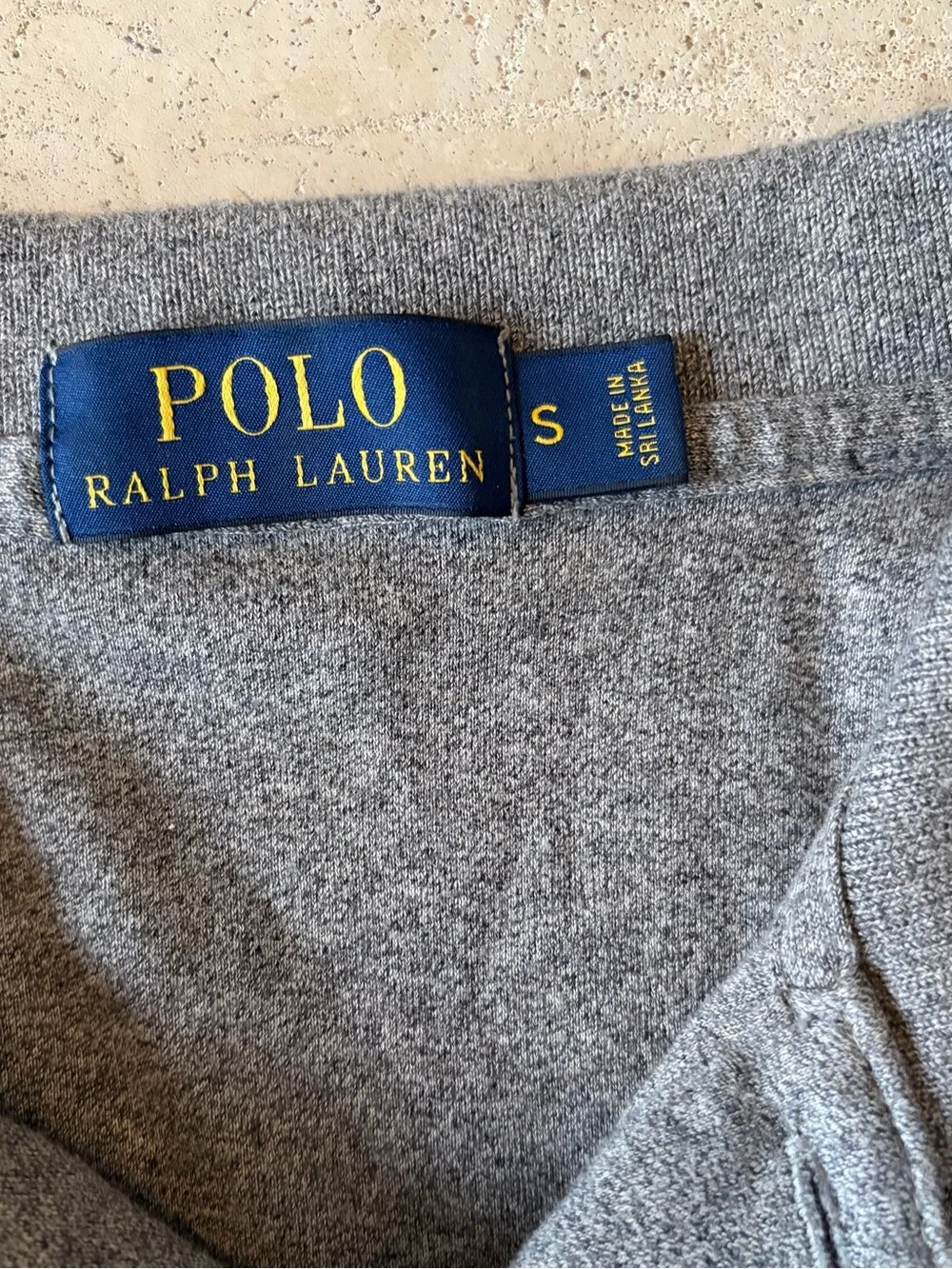 Polo Ralph Lauren Heather Gray Soft Interlock Polo Shirt - Small